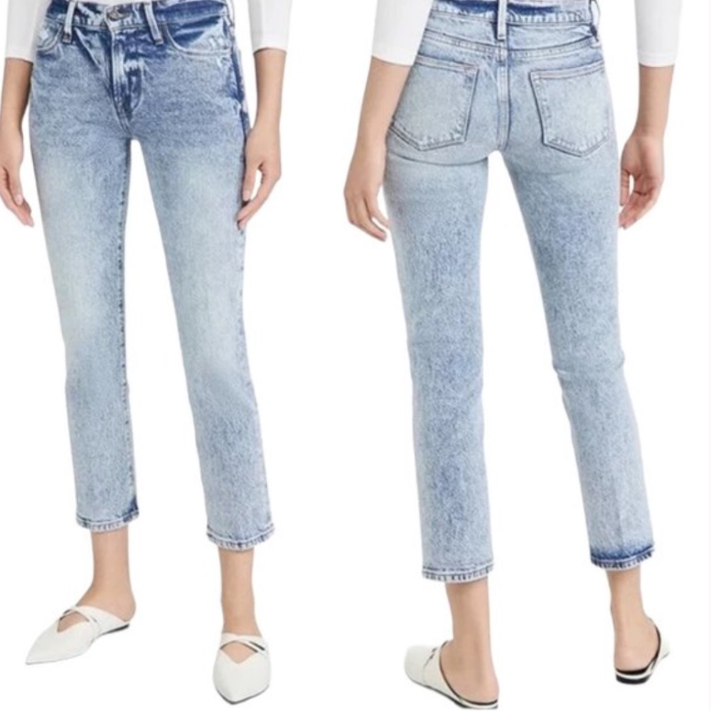 FRAME Jeans Le High Straight in LOMBARD